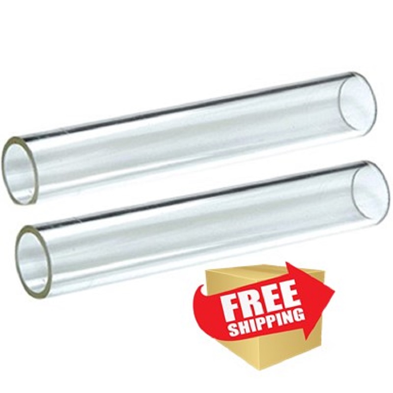 Hiland Quartz Glass Tube Replacement (2 Piece) Glass Tube Heater